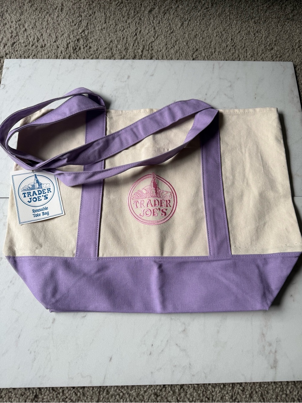 Trader Joe’s Large Canvas Tote - spring 2026